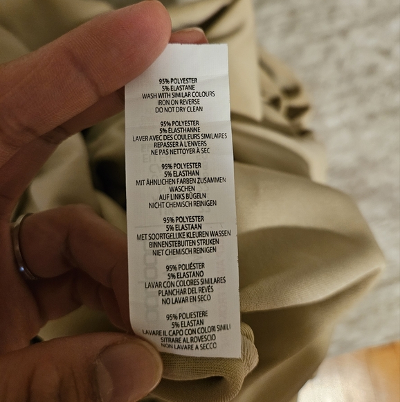 Boohoo Curve Plus Size Creme with Belt Trousers - Picture 17 of 17